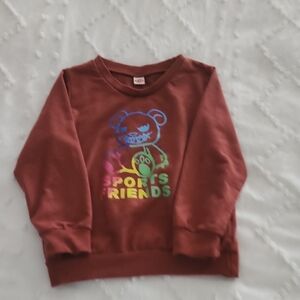 Kids Graphic Sweatshirt – Size 4T/5T – Sports Friends Bear Design